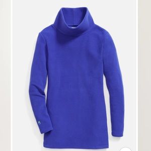 Dudley Stephen’s Cobble Hill Turtleneck fleece in cobalt XS